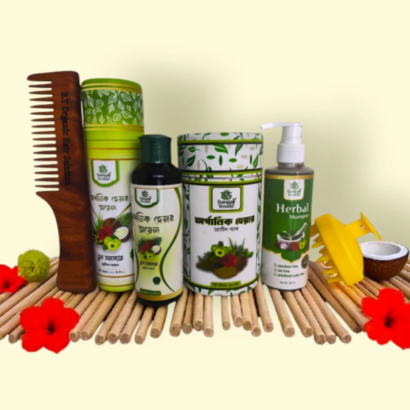 Organic Hair Oil Pakage